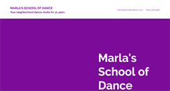 Desktop Screenshot of marlasschoolofdance.com