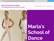 Tablet Screenshot of marlasschoolofdance.com